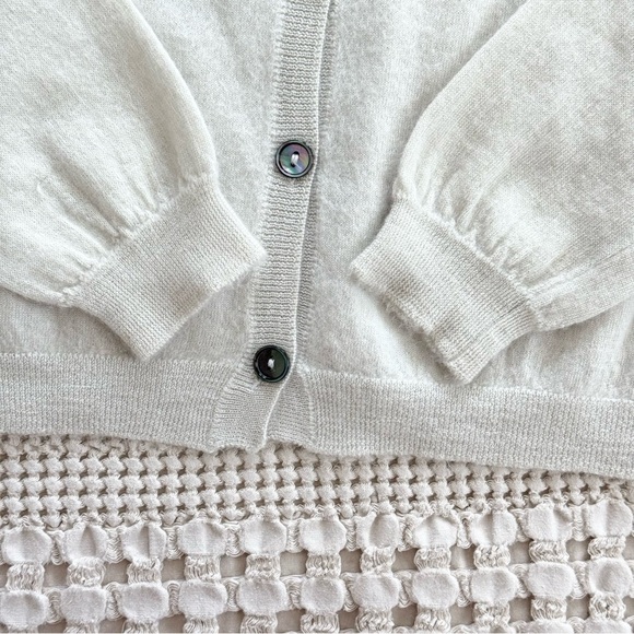 Manrico tan 100% cashmere Made in Italy cardigan sweater set size EU 40 (US 4) - Picture 7 of 16